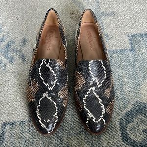 Madewell Leather Snakeskin Loafer “The Frances”